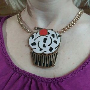 Betsey Johnson cupcake necklace